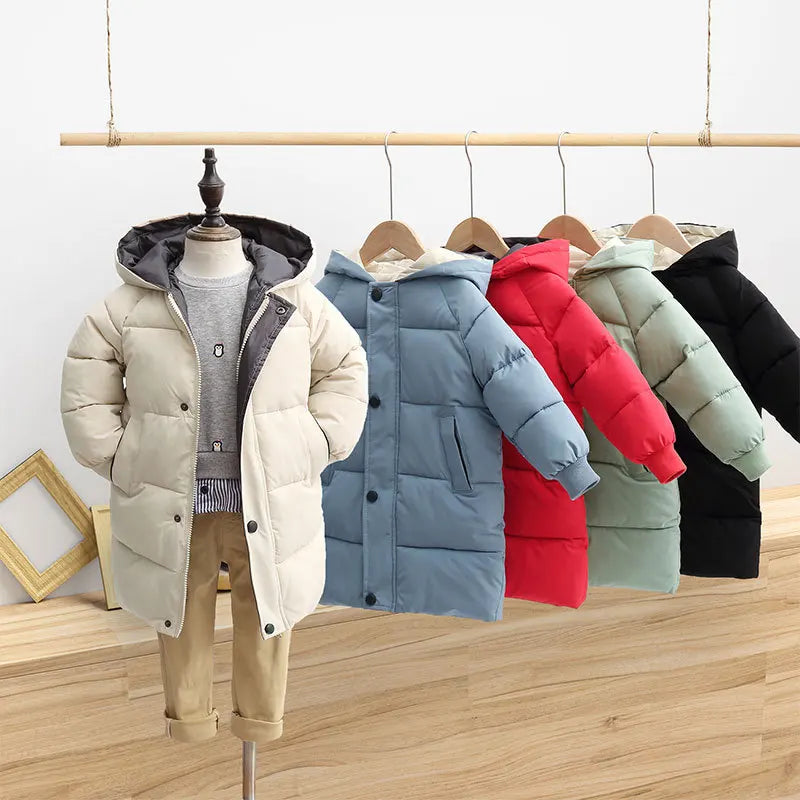 OLEKID-Doudoune à Capuche en Coton pour Enfant Garçon et Fille, Parka Chaude de 1 à 10 Ans, Automne Hiver 2025