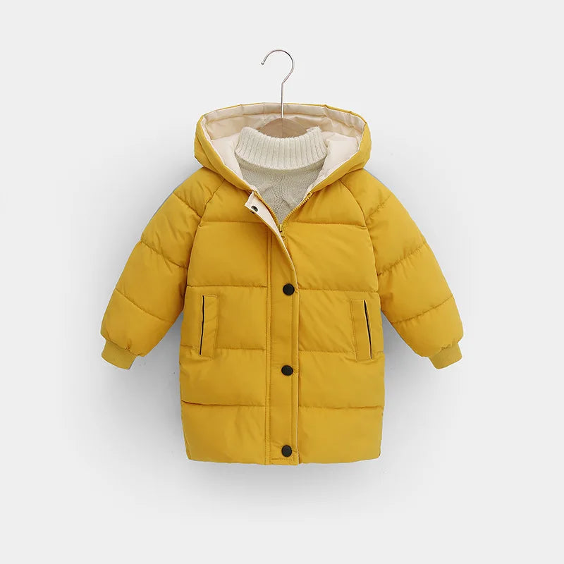 OLEKID-Doudoune à Capuche en Coton pour Enfant Garçon et Fille, Parka Chaude de 1 à 10 Ans, Automne Hiver 2025