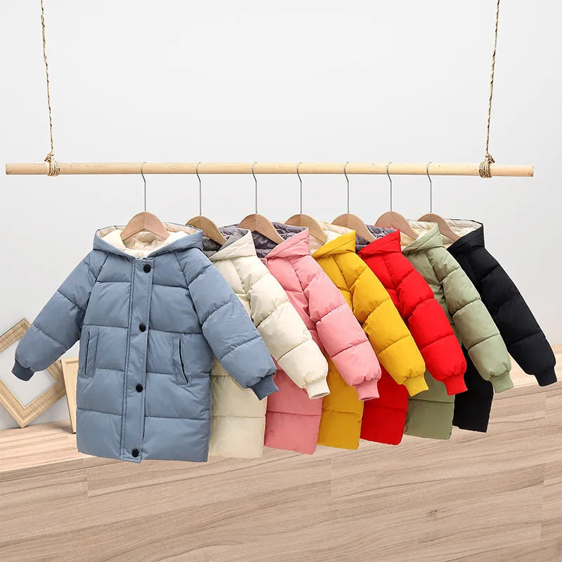 OLEKID-Doudoune à Capuche en Coton pour Enfant Garçon et Fille, Parka Chaude de 1 à 10 Ans, Automne Hiver 2025