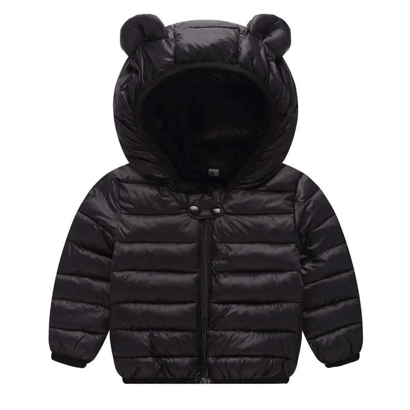 Garçons filles vestes épaisses hiver enfants rembourré polaire manteaux chauds enfants à capuche vêtements d'extérieur en coton enfants vêtements cachemire combinaison de neige