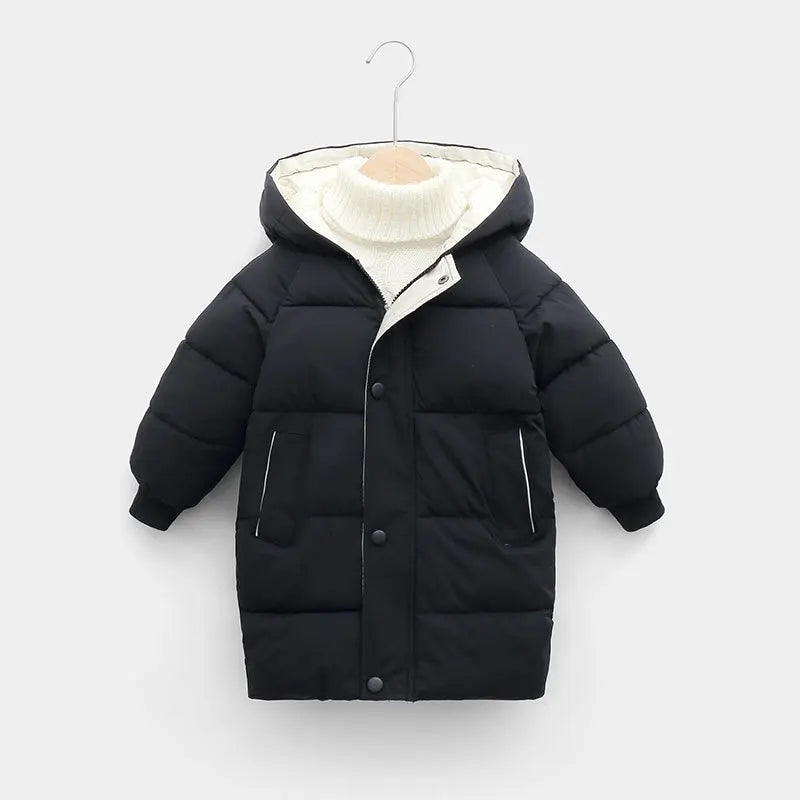 OLEKID-Doudoune à Capuche en Coton pour Enfant Garçon et Fille, Parka Chaude de 1 à 10 Ans, Automne Hiver 2025