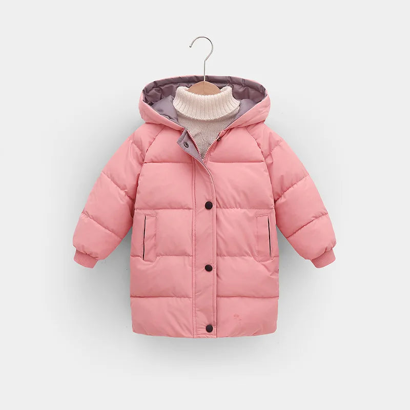 OLEKID-Doudoune à Capuche en Coton pour Enfant Garçon et Fille, Parka Chaude de 1 à 10 Ans, Automne Hiver 2025