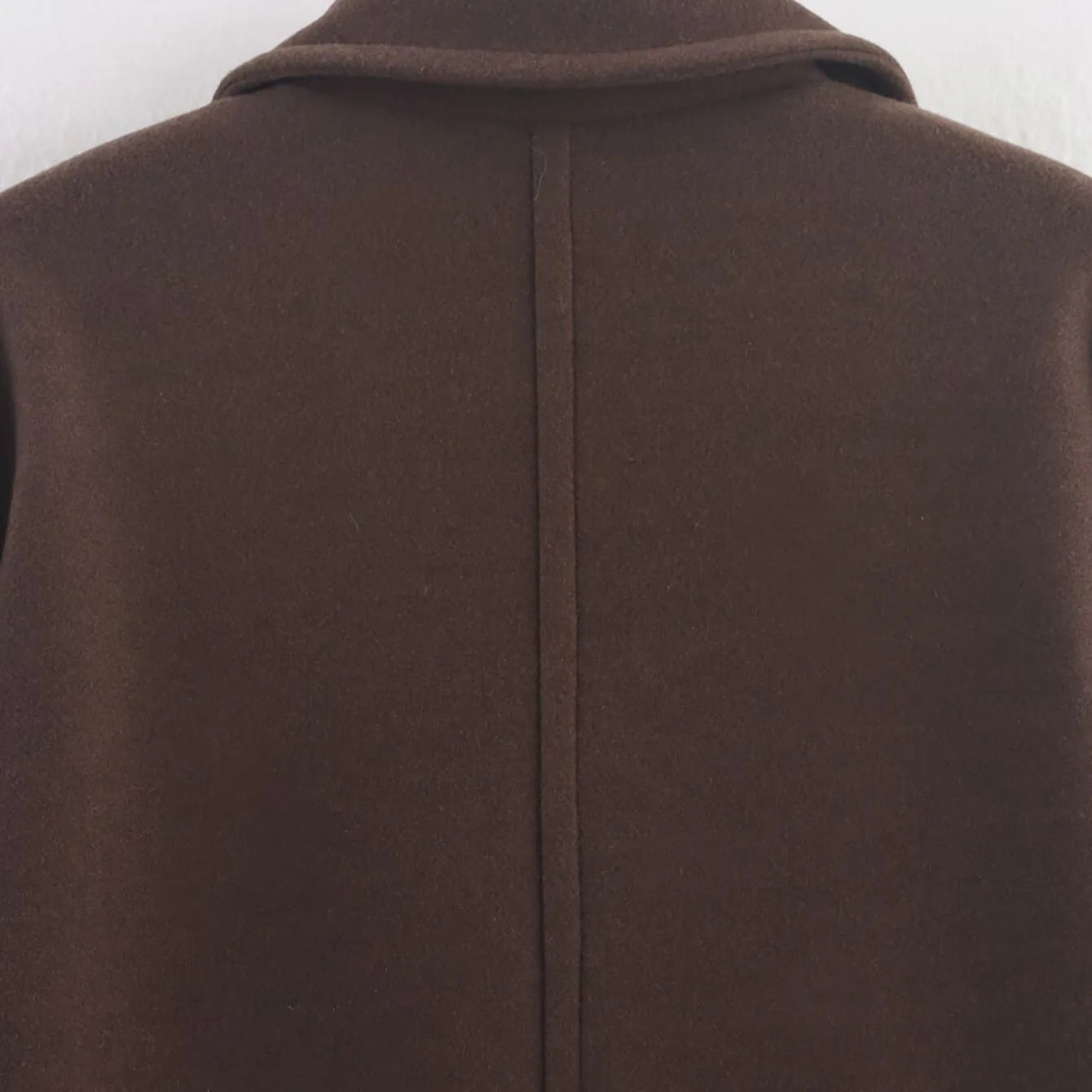 Automne hiver doux revers ample à manches longues manteau en laine veste nouveaux vêtements pour femmes mode tempérament élégant manteau en laine